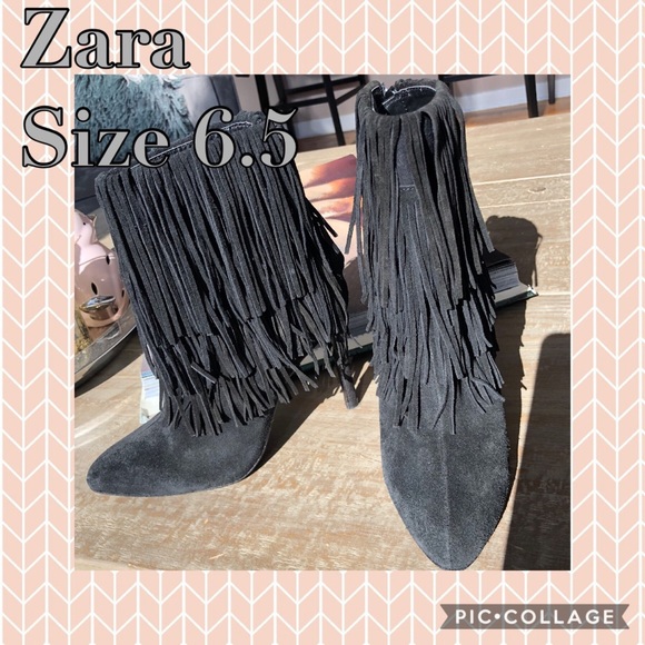 Zara fringes bootie, great condition - Picture 1 of 1